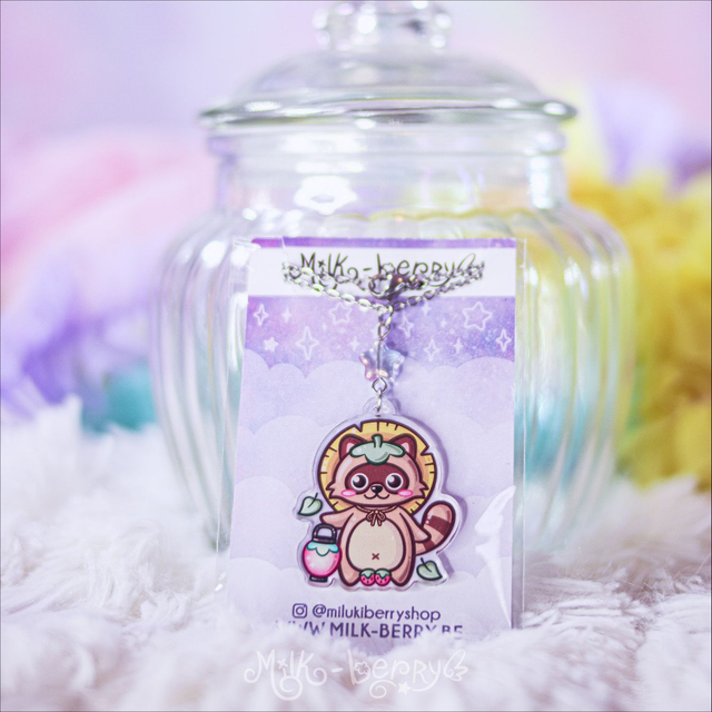 Collier Acrylique Recyclé Tanuki