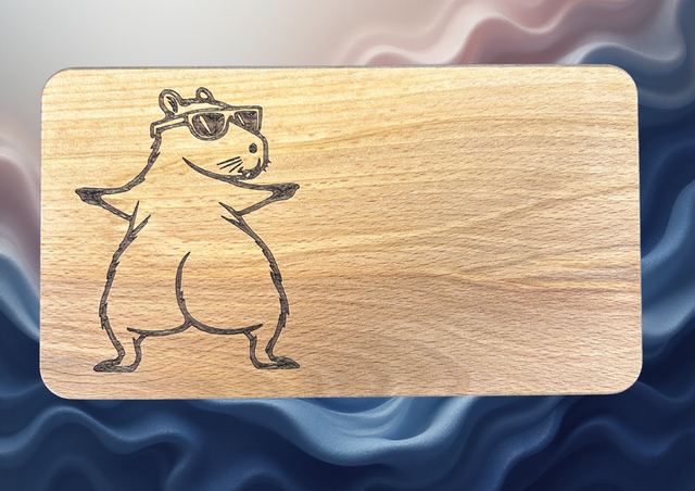 Brotbrett „tanzendes Capybara 2“