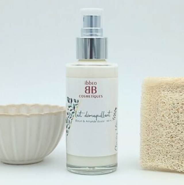 Lait Démaquillant Amande Douce et Bleuet Ibbeo - 100ml