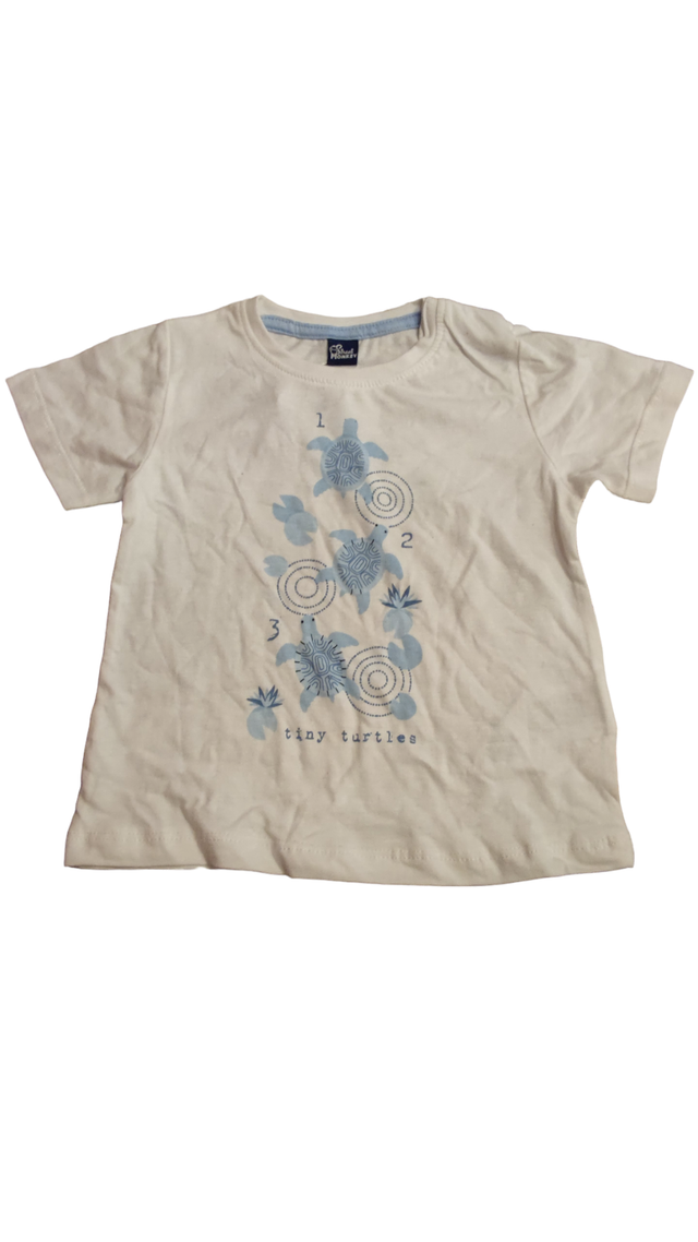 Tee-shirt manches courtes tortue 9-12 mois (Street Monkey)