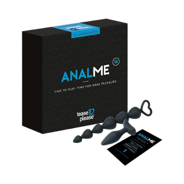 Juego Erótico AnalMe con 2 Plug de Silicona