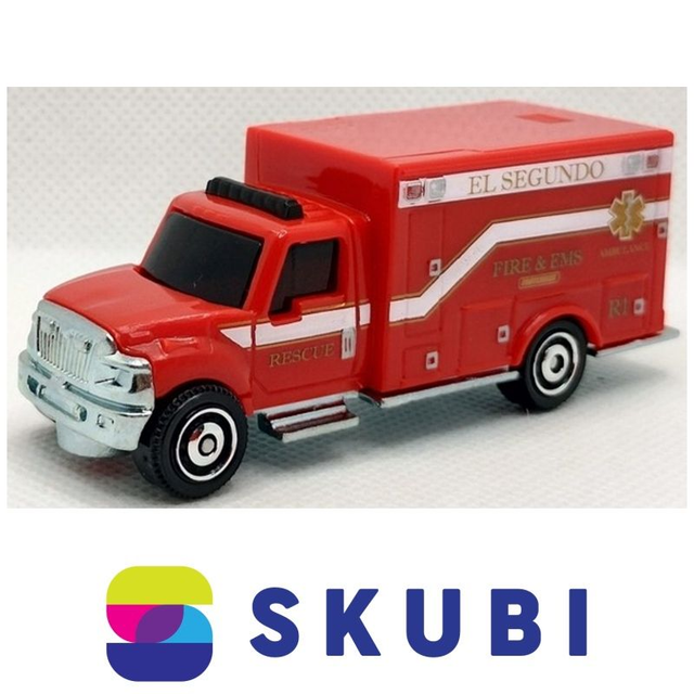 INTERNATIONAL WORKSTAR AMBULANCE EL SEGUNDO RESCUE FIRE &amp; EMS - MATCHBOX