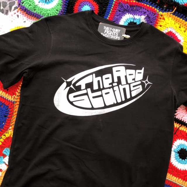The Red Stains logo T-shirt (black/white) 