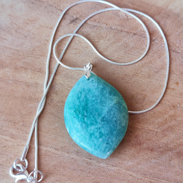 Pendentif "Séléné" Amazonite AA