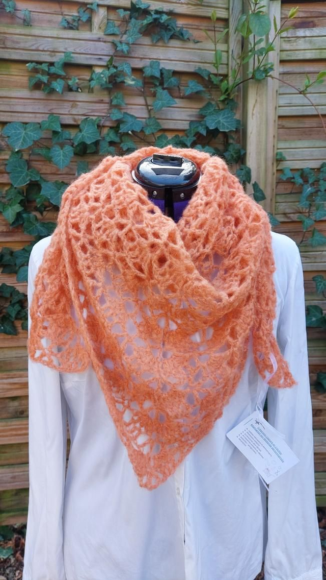 Maxi châle abricot