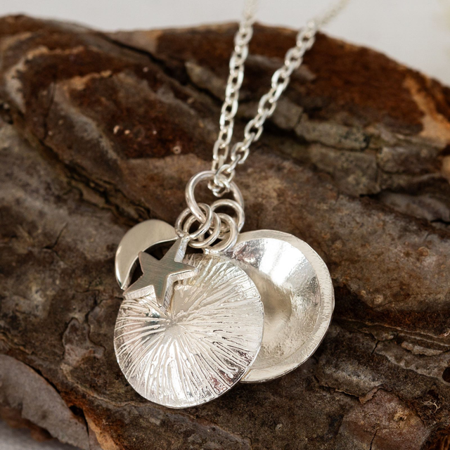 Moon and Stars charm pendant