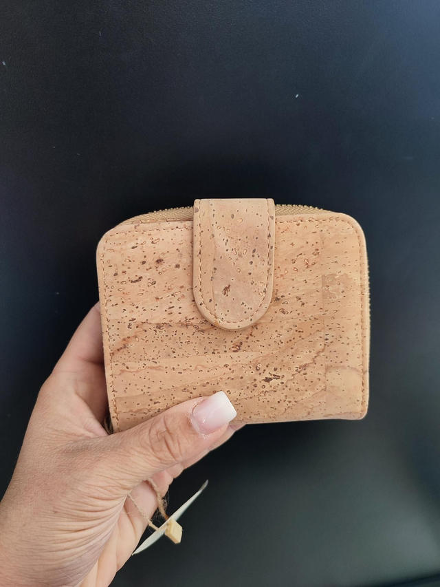 Petit Portefeuille Cork naturel