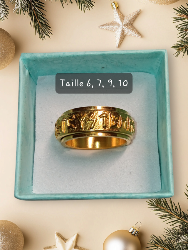 Bague en acier inoxydable – Tailles 6, 7, 9, 10 