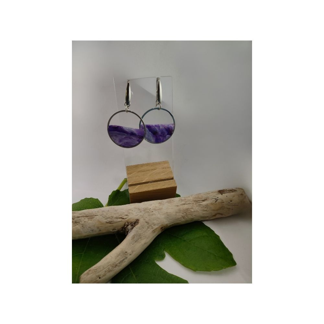 Collection faux améthyste rond