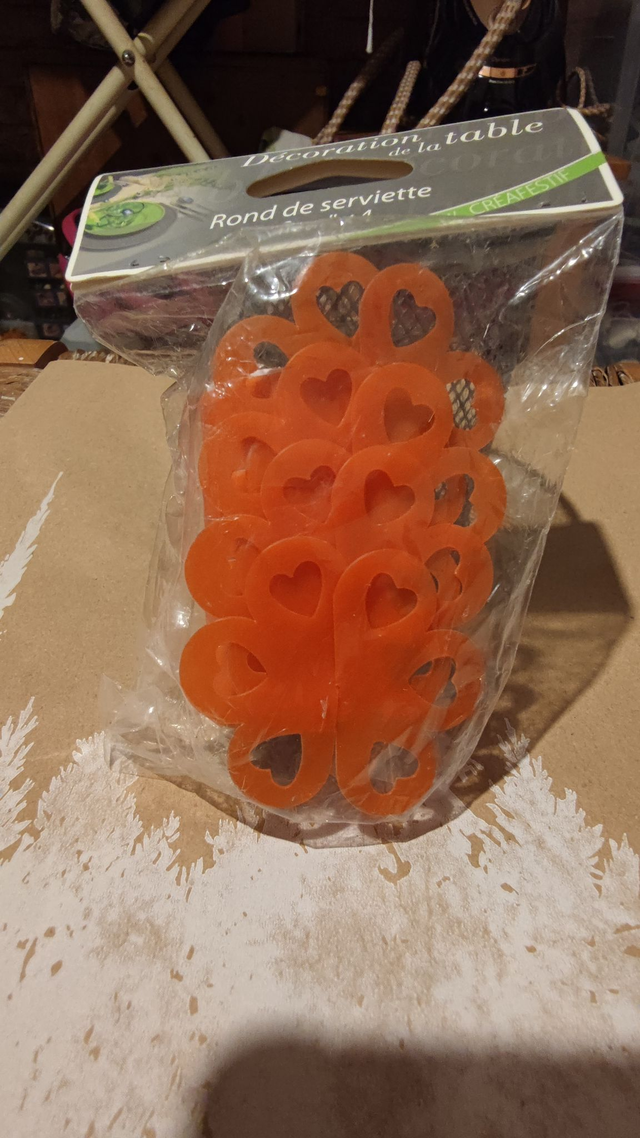 Ronds de serviette par 4 trèfles 