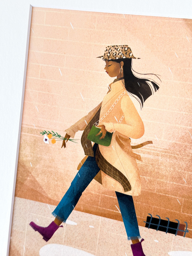 Affiche Passante sous la pluie