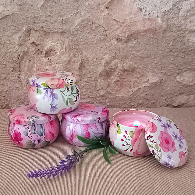 A Lulu Lavender Soy Wax and Lavender Candle in a Tin