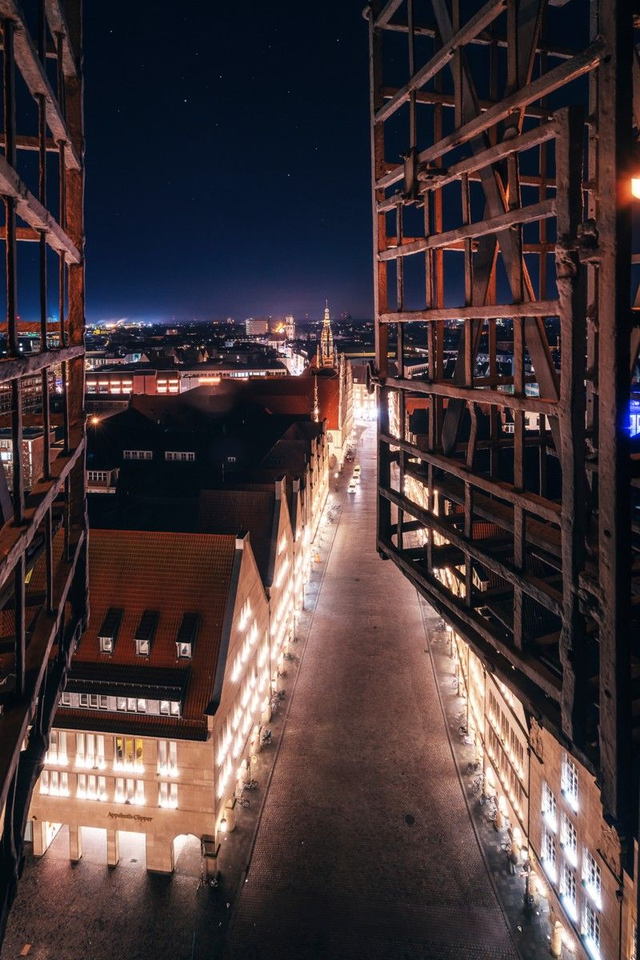 Nächtlicher Glanz am Prinzipalmarkt