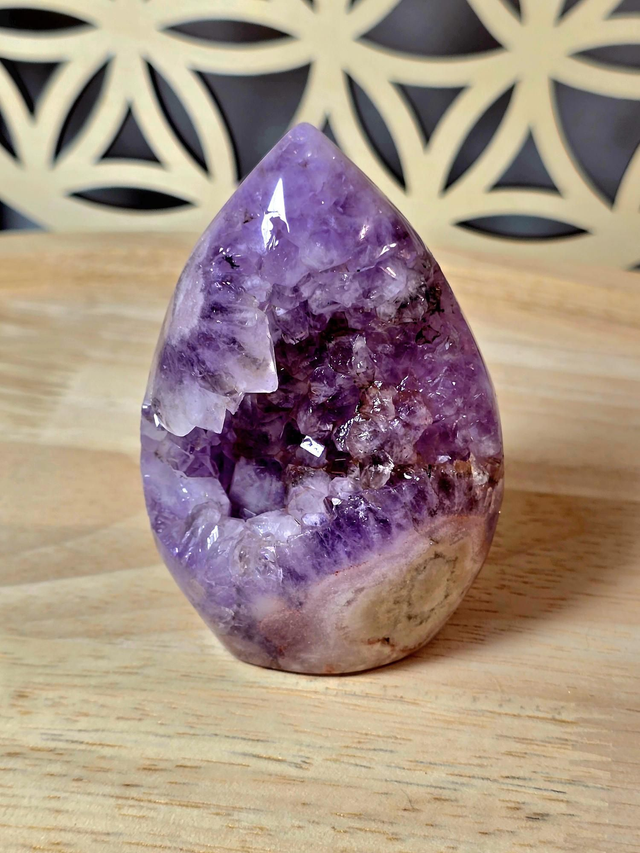 Forme libre Agate fleur de cerisier 