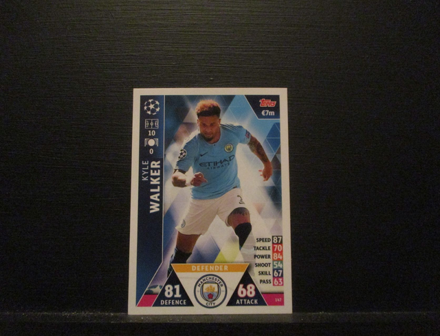 Kyle Walker - UEFA Champions League Match Attax 2018/19 Original Trading Card #147