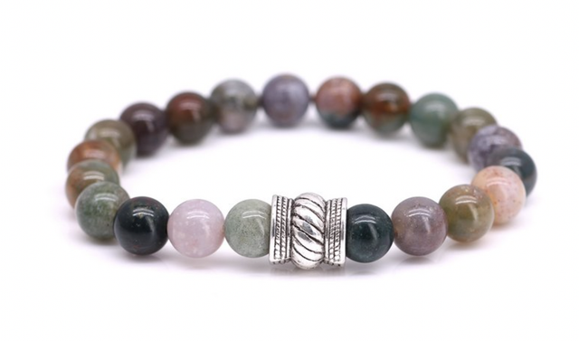 Bracelet "Bali Basic Agate indienne " by MoustickatCie