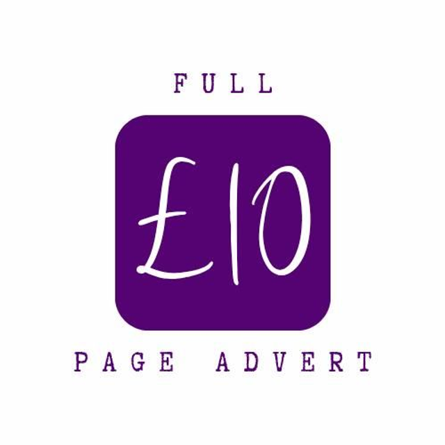 Full Page Programme Advert 