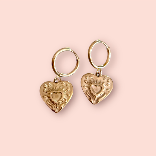 LS Golden Hearts Earrings