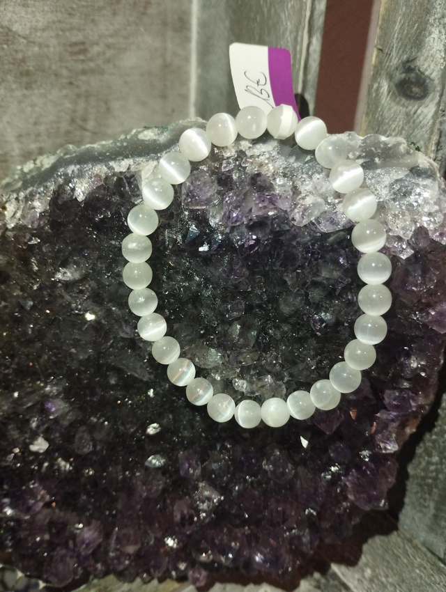 Bracelet Sélénite 6mm