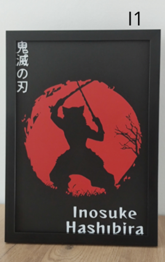 Cadres inspirés de Demon Slayer modèles Inosuke