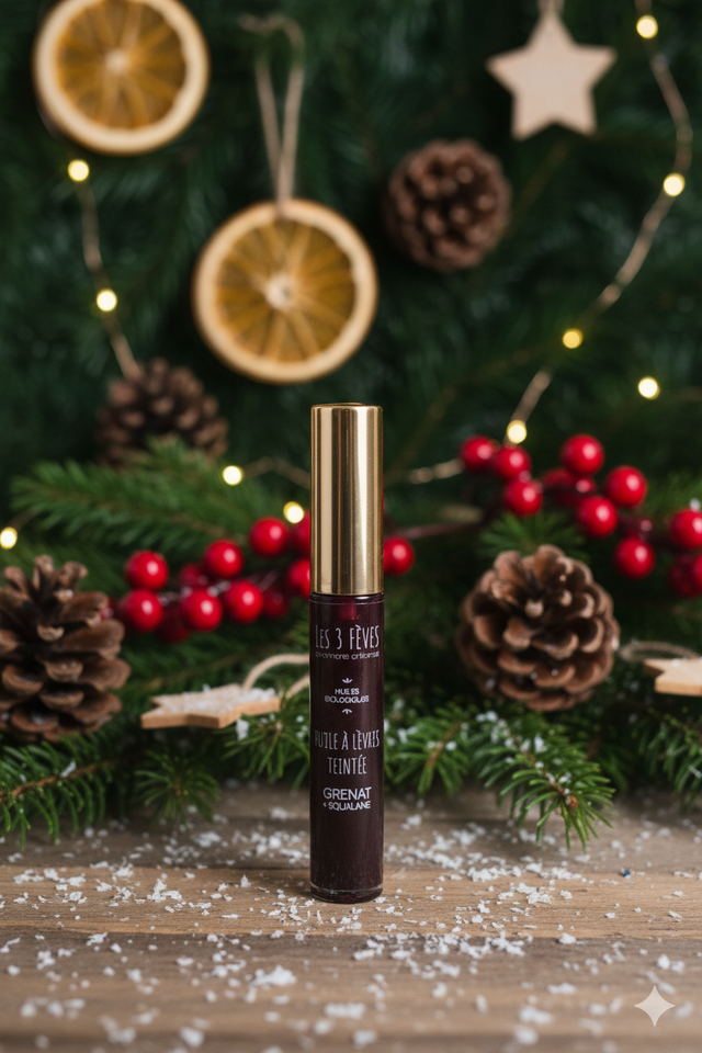 HUILE À LÈVRES TEINTÉE &quot;GRENAT&quot;