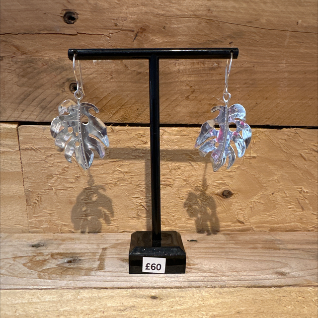 Silver Leaf Earrings 