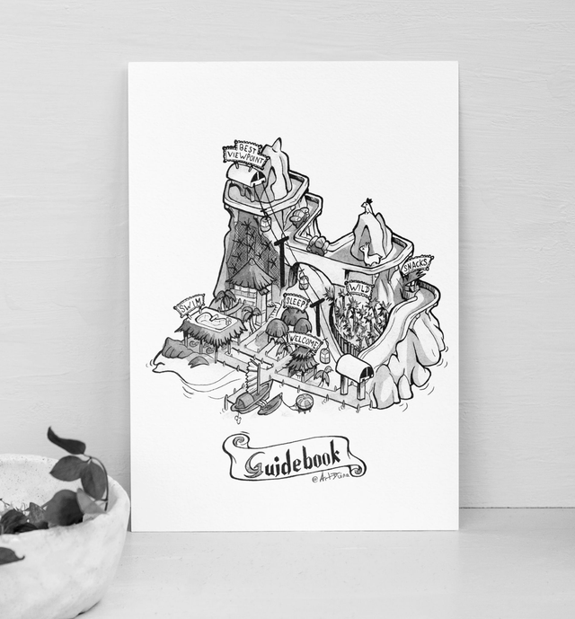 îles fantasy - L'aventure du Lama - Illustrations à l'unité