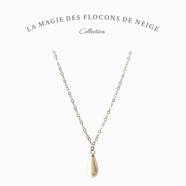 Collier en gold filled - La magie des flocons de neige