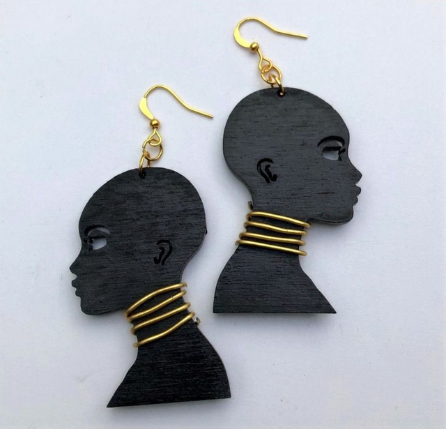 Dora Milaje Inspired Earrings  GOLD
