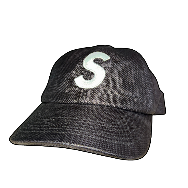 Supreme Raffia S Logo 6-Panel Cap - Adjustable/OS