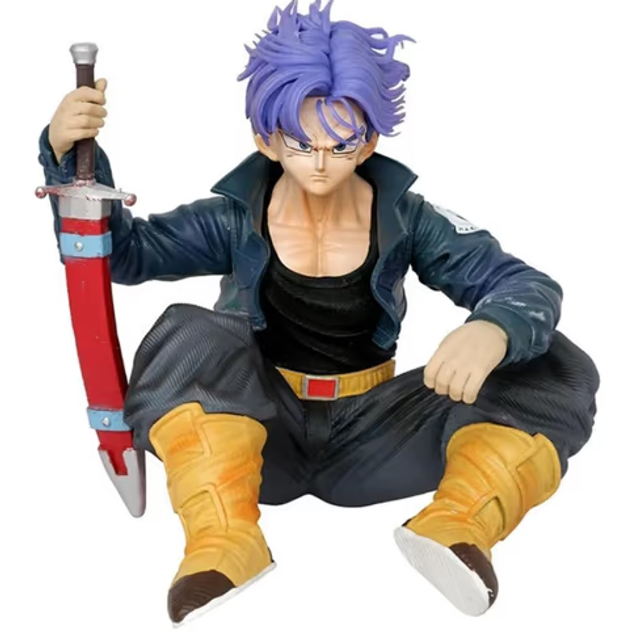 Dragonball Z figuur Trunks zittend (10cm hoog)
