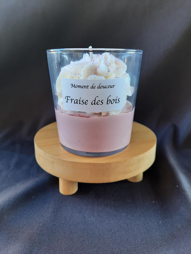Bougie 30h Fraise des bois 