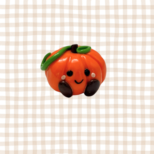 Orange Pumpkin Figure