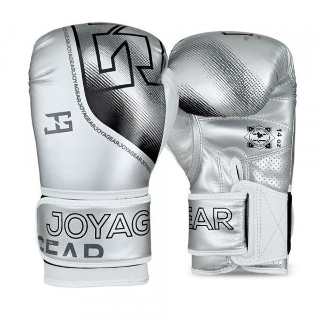 THE JOYAGEAR &quot;EVOLUTION&quot; KICKBOKSHANDSCHOENEN - SILVER-WIT EV700-SILVER-WHITE