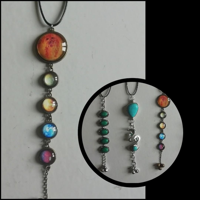 Collier long d'inspiration bola