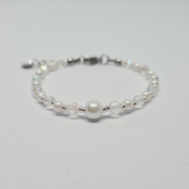 Santorin blanc/argenté (Bracelet) 