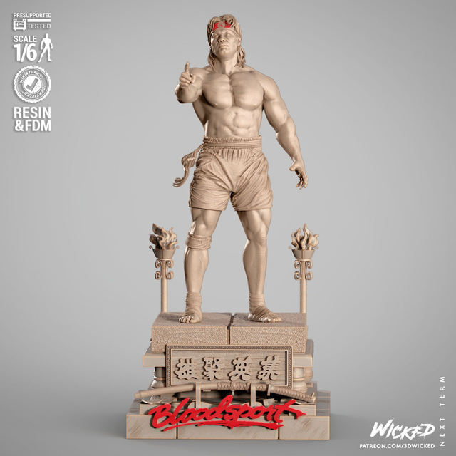 STATUE BLOODSPORT CHONG LI  série movie