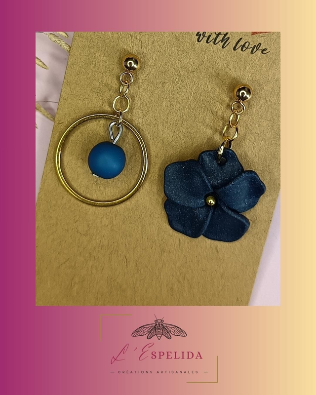 Les âmes soeurs bleues et dorées 