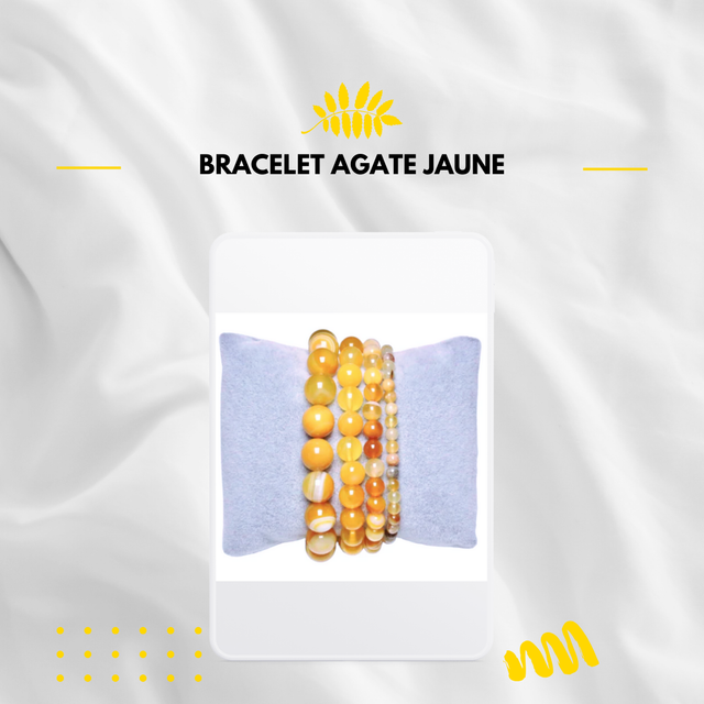 Bracelet Agate Jaune