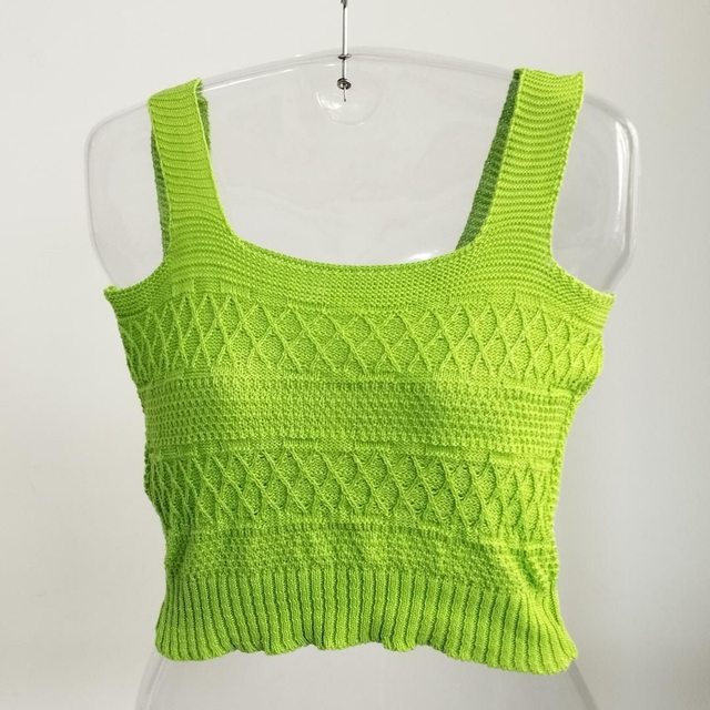 Cropped Tricot Verde 