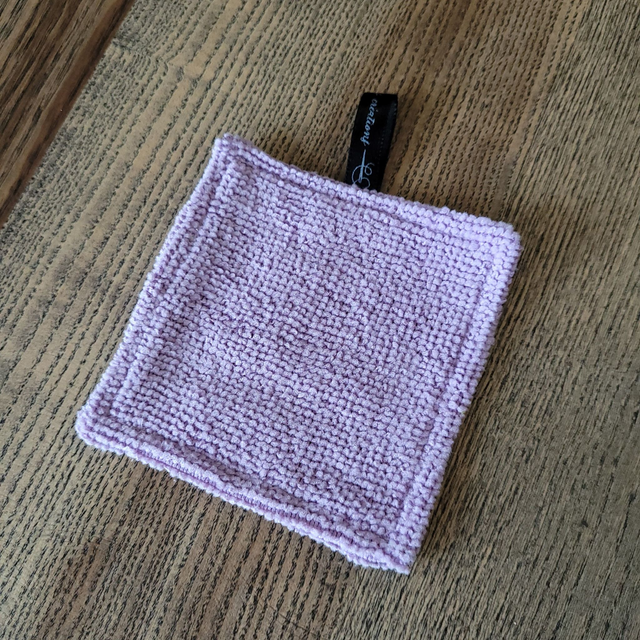 Coton lavable carré : Dia de los muertos violet