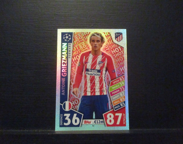 Antoine Griezmann - UEFA Champions League Match Attax 2017/18 Original Trading Card #52