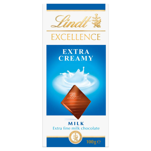 Lindt Excellence Extra Creamy Milk Chocolate 100g