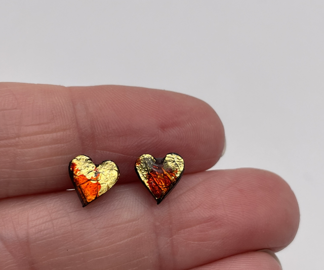 Heart studs #7