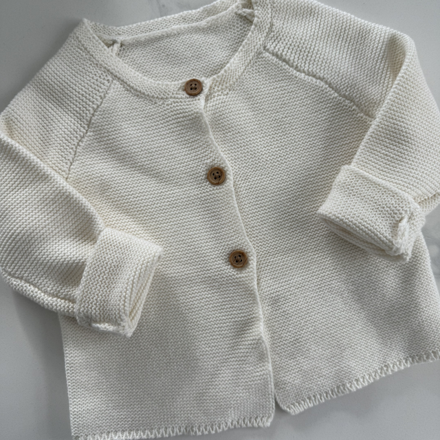 Pram cardigan - white 