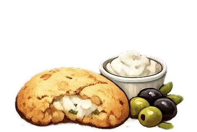 Olives fromage frais