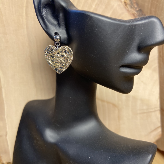 BO cœurs or froisé