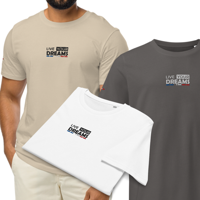 T-Shirt 100% coton BIO Brodé - Dreams