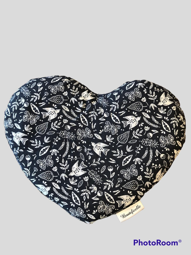 Bouillotte Cœur "COLOMBE GRISE"