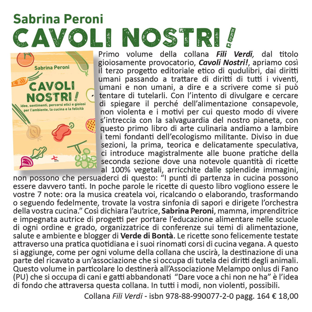 Sabrina Peroni, "Cavoli nostri!", qudulibri 2019 